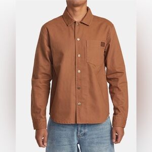 NWT RVCA Chainmail - Canvas Overshirt for Men Size M